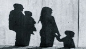 Family in shadow